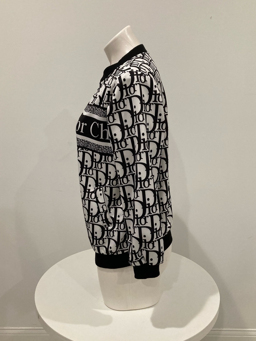 NEW CD Fashion Logo Black White Zip Up Track Jacket M - Picture 4 of 10